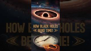 How Black Holes Bend Time ⏳🕳️ space trending science facts astronomy beyondmilkyway universe [upl. by Nerol203]