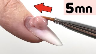 REMPLISSAGE ongles en gel en 5 MINUTES [upl. by Kipton]