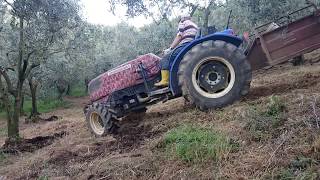 37 derece eğimde New Holland T480 S part1 TD350 SLOPE PENDENZA [upl. by Agnella]