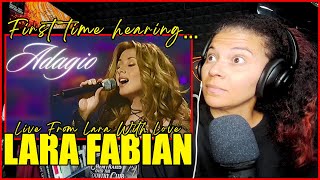 First Time Hearing Lara Fabian  Adagio Live From Lara With Love  Reaction [upl. by Lindi69]