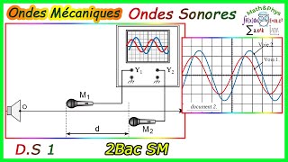 Ondes Mécaniques Progressives Périodiques  Ondes Sonores  2 Bac SM  Exercice 5 [upl. by Enelloc]