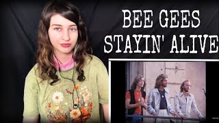 First Time Watching Bee Gees  Stayin Alive Official Music Video Reaction [upl. by Ytirehc]