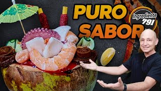 🏝 Como hacer MARISCOS en COCO  Como el de la PLAYA   Ingrediente 791 [upl. by Renba]