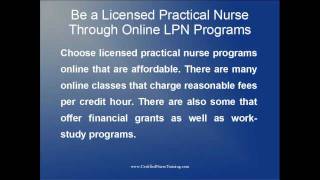 Online LPN Programs [upl. by Anyad]