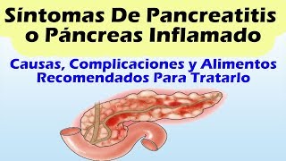 Síntomas De Pancreatitis Causas Complicaciones y Alimentos Recomendados Para Tratarla [upl. by Eidlog832]