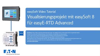 Visualisierungsprojekt mit easySoft 8 für easyE RTD Advanced [upl. by Farrison268]