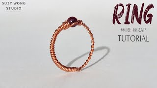 Simple Ring DIY Seamless Wire Wrap Ring Tutorial DIY Ring Easy Ring DIY Jewelry How to make [upl. by Obau]