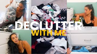 DECLUTTER WARDROBES amp DRAWERS WITH ME  ultimate decluttering motivation July 2023 [upl. by Nahtnahoj]