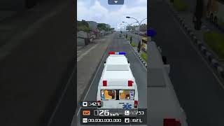 Ambulance traffic accident bussimulatorindonesia shortvideo [upl. by Mastic]