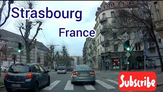 Tour de ville Strasbourg  Strasbourg city tour 2021 🇨🇵 [upl. by Lemaj]