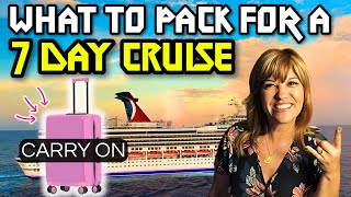 What To Pack For A 7 Day Carnival Cruise [upl. by Eustace90]