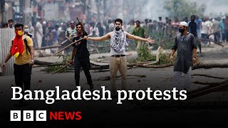 More than 150 killed in Bangladesh protests  BBC News [upl. by Salem843]