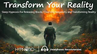 Sleep Hypnosis For Releasing Emotional Blockages Clearing Negativity and Creating A New Reality [upl. by Noffihc]