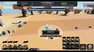 Killing 125 million hp juggernaut in stronger beings Roblox WTD World Tower Defense 180 [upl. by Elrak739]