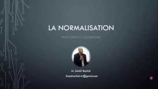 Base de données  La normalisation [upl. by Aihsyla]