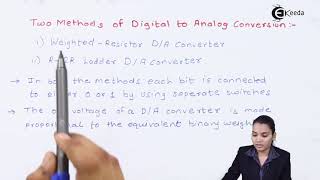 Digital to Analog Converter DAC  AD and DA Converters  Application of Electronics Class 12 [upl. by Onaivlis554]