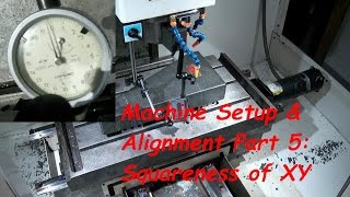 CNC Machine Setup and Alignment Part 5 Squareness of XY [upl. by Berkin597]