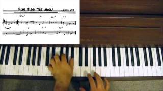 Jazz Piano Chord Voicings  Thelonious Monk Voicings [upl. by Au]