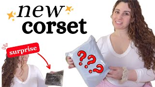 corset unboxing try on and modesty panel removal [upl. by Georgetta443]