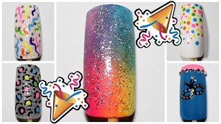 5 DICAS DE UNHAS DECORADAS RÁPIDAS E FÁCEIS PARA O CARNAVAL  Unhas da Lalá [upl. by Ike578]