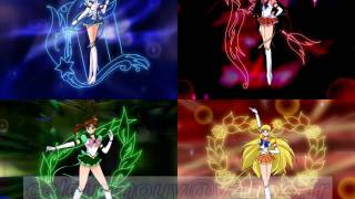 Sailor Moon ES  Inners Senshi Group Transformation [upl. by Ettedanreb928]