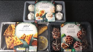 Tesco Finest PARTY SNACKS  Festive Fodder  £450£550  3 for 2 cheapest free with Clubcard [upl. by Huskamp749]