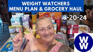 WEIGHT WATCHERS Menu Plan amp Grocery Haul 🌸 32024 [upl. by Allevon]