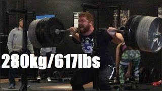 Eoin Squats 280kg  CSP Super Totals [upl. by Kamin776]