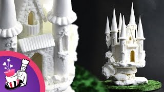 Sugar Fairytale Castle Cake Topper  Tutorial by Yeners Way [upl. by Starlin]