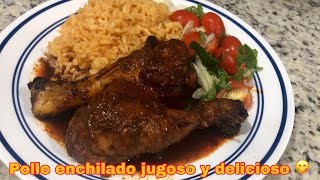 Cómo hacer pollo enchilado al horno pollo en adobo para fiestas fácil y delicioso suzyymas [upl. by Moss]