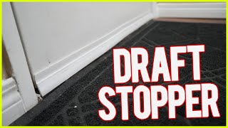 How to stop cold air from getting under your door [upl. by Alvy]