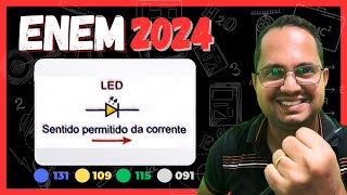 ENEM 2024  RESOLUÇÃO  🟦131 🟨109 🟩115 ⬜091  O LED [upl. by Anaujd]