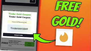 How I Got Free Tinder Gold with this Tinder Gold Promo Code for Existing Users [upl. by Fancy279]