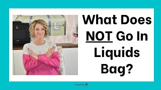 Liquids That Do NOT Go In Bag for TSA Regular Airport Security [upl. by Acihsay339]