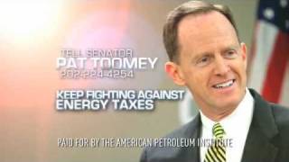 TV  New Energy Taxes  Senator Pat Toomey [upl. by Adniled697]