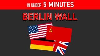 The History Of The Berlin Wall In Under 5 Minutes [upl. by Hacceber]