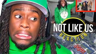 REACTION Kai Cenat Reacts to Kendrick Lamar  Not Like Us [upl. by Burrows869]