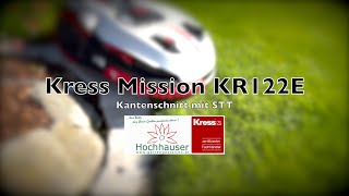 Kress Mission KR122E Mähroboter Perfekter Kantenschnitt mit STT [upl. by Timrek841]