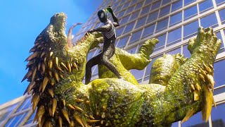 SpiderMan 2  Lizard Chase Scene Transformation amp Boss Fight 4K [upl. by Hanikas]