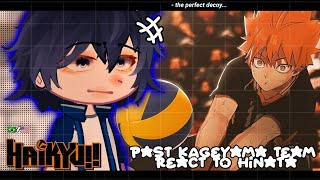 •Past Kageyama Team react to Hinata Shouyou HAIKYUU• GACHA CLUB 🇧🇷🇺🇲 [upl. by Atal]