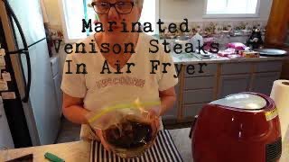 Marinated Venison Tenderloin  Air Fryer [upl. by Ahaelam]