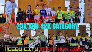 Cebu Marathon 2024 Awarding ceremony 24k amp 42k Category [upl. by Chesna217]