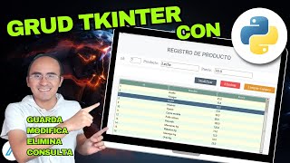 Python CRUD  Personaliza Insertar Modificar Eliminar y Consulta con Tkinter y SQLAlchemy Sqlite [upl. by Wesley]