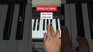 Binks no Sake piano tutorial parte 2 [upl. by Yedoc]