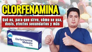 💊¡Descubre Clorfenamina Para Que Sirve Clorfenamina Dosis y Cómo se Toma [upl. by Allehs]