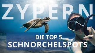 ZYPERN  Die TOP 5 Spots zum Schnorcheln amp Tauchen auf Zypern [upl. by Oribelle790]