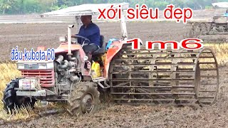 XEM BỘ HAI MÁY CÁY KUBOTA ĐẤU ĐẤU CÙNG MITSUBISHI 50A XỚI ĐẤT SIÊU ĐẸP [upl. by Wiles53]