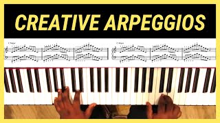 TWO HANDED Piano Arpeggios with Melody [upl. by Beaufert]