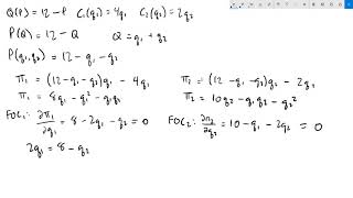 Cournot Model Exercise [upl. by Ardeha]