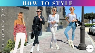 How to Style Converse  Converse High Tops amp Skinny Jeans Outfit Ideas [upl. by Renzo]